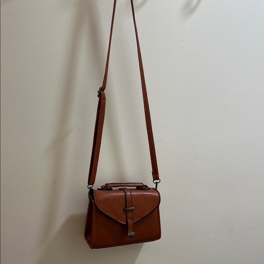 Brown Leather Crossbody Bag